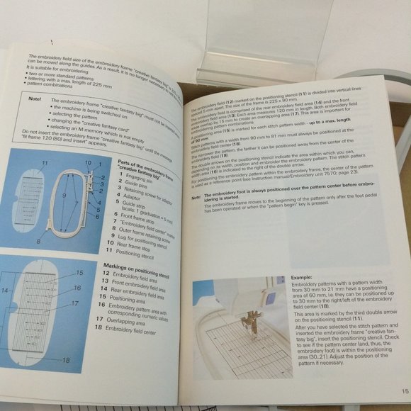 Pfaff Creative Fantasy Big Hoop Embroidery Accessory (225 x 90mm) Creative 7570 - Picture 6 of 14